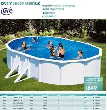 Zwembad gré atlantic
