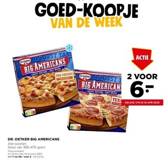 Jumbo Dr. oetker big americans aanbieding