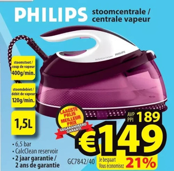 Philips stoomcentrale / centrale vapeur