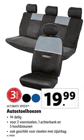 Lidl Ultimate Speed Autostoelhoezen aanbieding