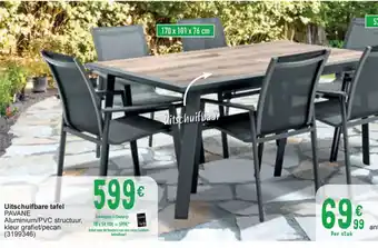 Cora Uitschuifbare tafel pavane (3199346) aanbieding