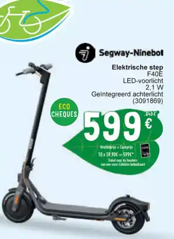 Cora Segway-ninebot elektrische step F40E (3091869) aanbieding