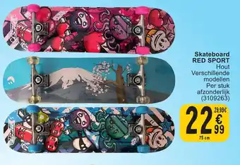 Cora Red sport skateboard (3109263) aanbieding