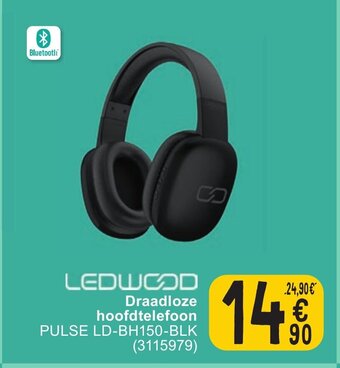 Cora Ledwood draadloze hoofdtelefoon pulse LD-BH150-BLK (3115979) aanbieding