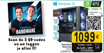 Cora Desktop gaming LVL1 (3366012) aanbieding