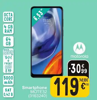 Cora Motorola smartphone MOTE32 4GB RAM, 6,53" (3163240) aanbieding