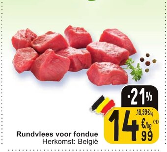 Cora Rundvlees voor fondue aanbieding
