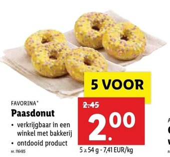 Lidl Favorina Paasdonut aanbieding