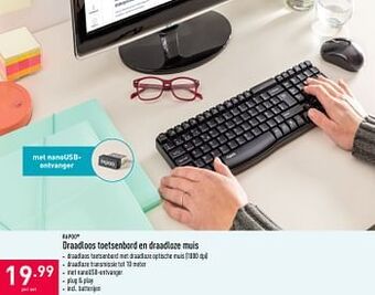 ALDI Draadloos toetsenbord en draadloze muis aanbieding