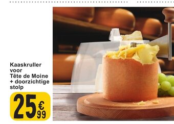 Cora Kaaskruller voor tete de moine + doorzichtige stolp aanbieding