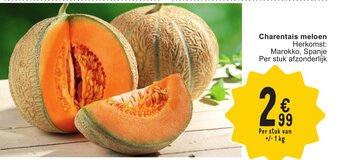 Cora Charentais meloen +/-1kg aanbieding