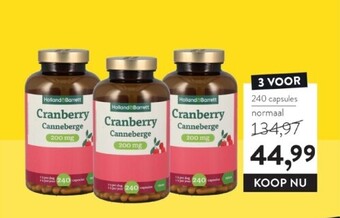 Holland & Barrett Holland & barrett cranberry 200mg - 60 capsules aanbieding