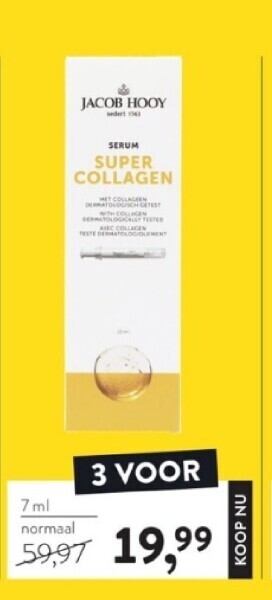 Holland & Barrett Jacob hooy super collagen serum - 10ml aanbieding