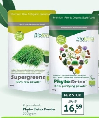 Holland & Barrett Phyto-de tox powder 200 gram aanbieding