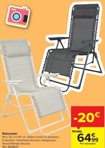 Carrefour Relaxzetel aanbieding