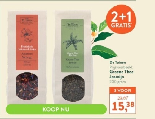 Groene thee jasmijn 200 gram promotie bij Holland & Barrett
