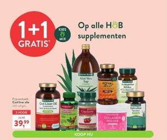 Holland & Barrett Cod liver olie 240 softgels aanbieding
