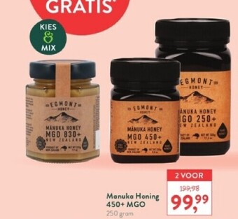 Holland & Barrett Manuka honing 450+ mgo 250 gram aanbieding