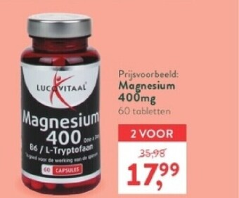 Magnesium 400mg 60 tabletten