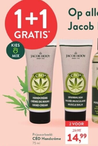 Holland & Barrett Cbd handcréme 75 ml aanbieding