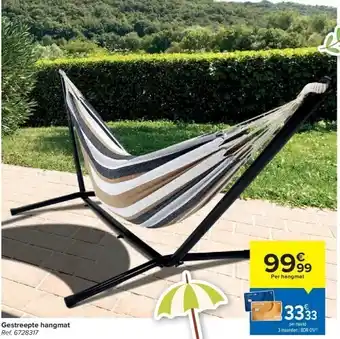 Carrefour Gestreepte hangmat aanbieding