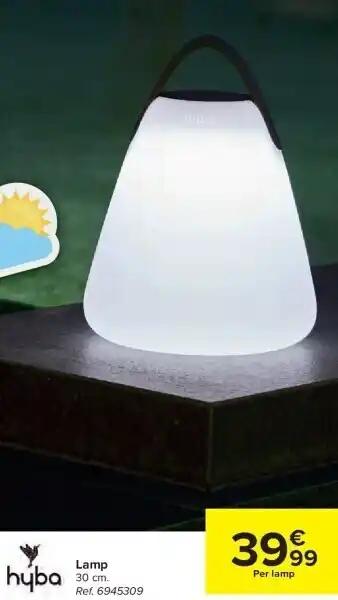 Carrefour Lamp 30 cm. aanbieding