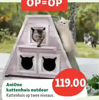 Maxi Zoo AniOne kattenhuis outdoor aanbieding