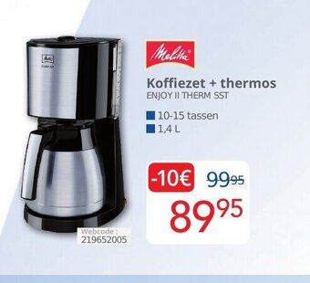 Eldi Melitta koffiezet + thermos aanbieding