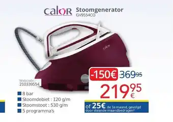Eldi Calor stoomgenerator GV9954CO aanbieding