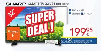 Eldi Sharp smart-TV 32'' aanbieding