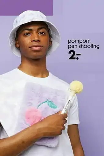 Pompom pen shooting
