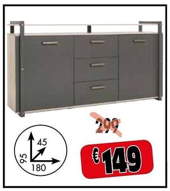 Budget Meubelen Dressoir aanbieding