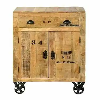 Leen Bakker Kastje Guus - bruin - 95x80x40 cm - Leen Bakker aanbieding
