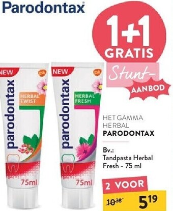 Parodontax tandpasta herbal fresh - 75 ml