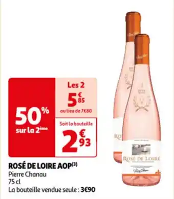 Auchan Rose de loire AOP pierre chanau 75cl aanbieding