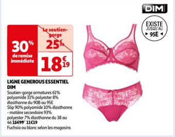 Auchan Dim ligne generous essentiel aanbieding