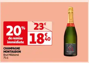 Auchan Montaudon champagne brut millesime 75cl aanbieding
