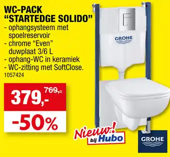 Hubo WC-pack "startedge solido" aanbieding
