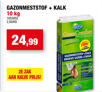 Viano gazonmeststof + kalk 10kg
