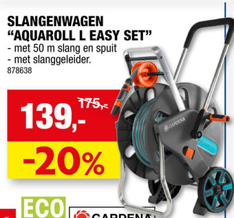 Hubo Slangenwagen "aquaroll L easy set" aanbieding