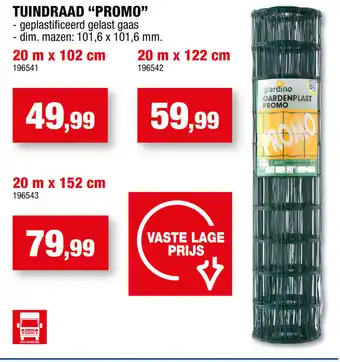 Hubo Tuindraad "promo" 20m x 102cm aanbieding