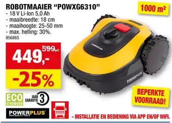 Hubo Powerplus robotmaaier "POWXG6310" aanbieding