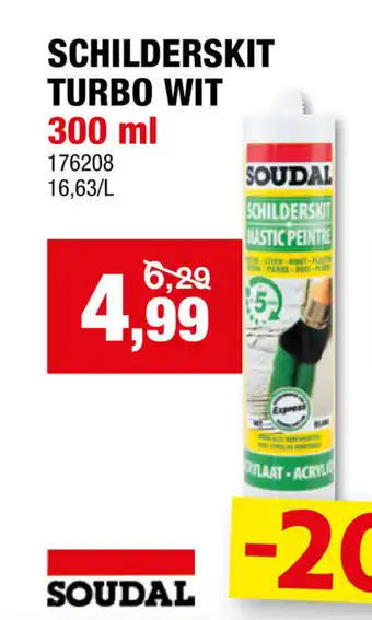 Soudal schilderskit turbo wit 300ml
