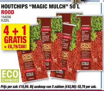 Hubo Houtchips "magic mulch" 50L aanbieding