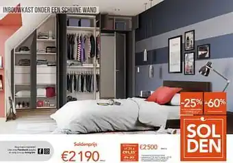 Eggo Inbouwkast onder een schuine wand aanbieding