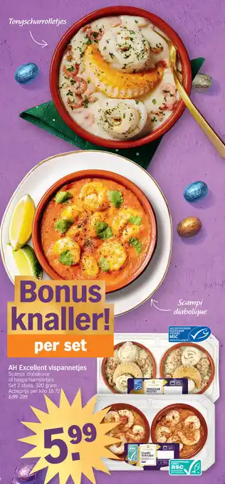 Albert Heijn Excellent vispannetjes per set aanbieding
