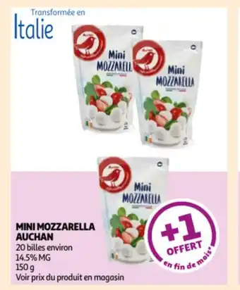 Auchan Mini mozzarella 150g aanbieding