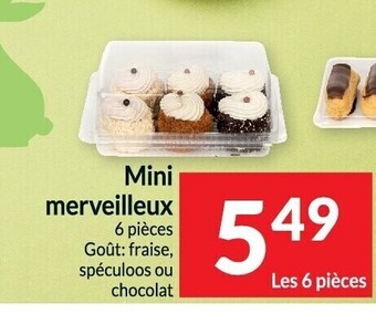 Intermarché Mini merveilleux 6 piéces aanbieding
