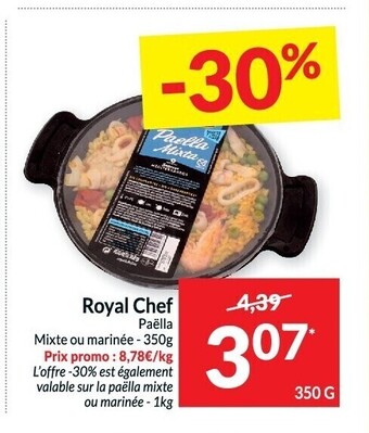 Intermarché Royal chef paella aanbieding
