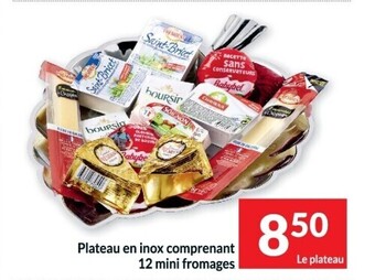 Intermarché Plateau en inox comprenant 12 mini fromages aanbieding
